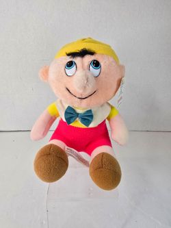 Vintage 1985 Walt Disney Productions Pinocchio Multicolor Plush 6" Stuffed Doll