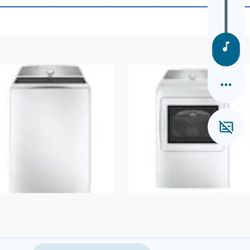 New In The Box GE Washer & Dryer White. 1.000$