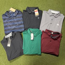 Size Large Men’s Golf Clothing Polo and Quarter Zip