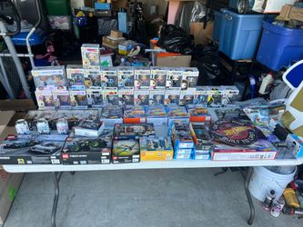 $4 funko pops $10 Legos $3 funko soda pops $10 hot wheels rc $10 hot wheels Mario track