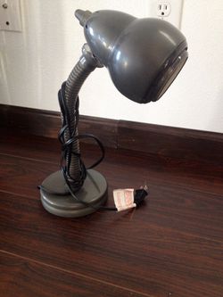 Gray desk lamp