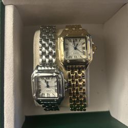 Pair Of Grealy Tank Cocktail Watches 
