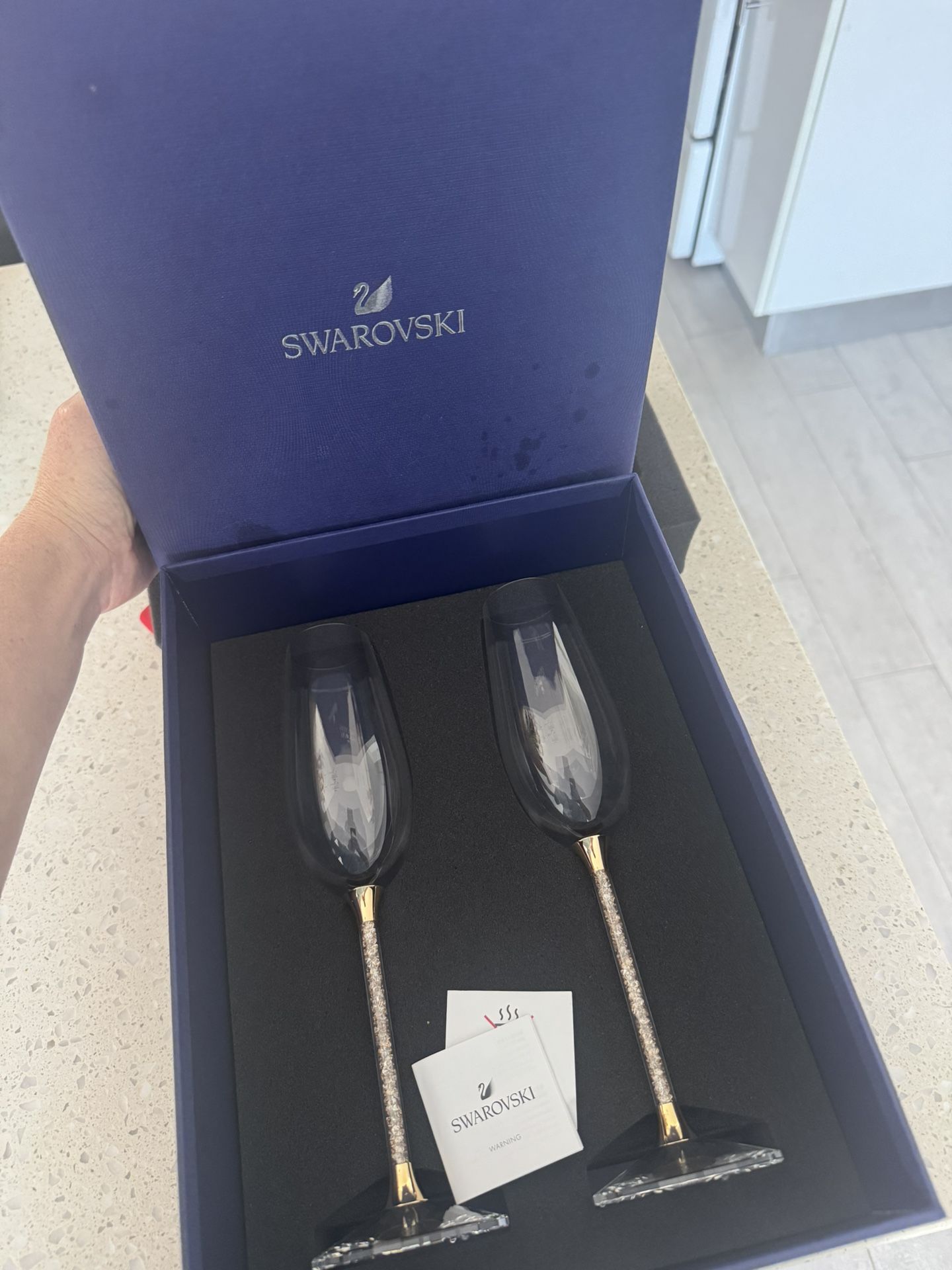 Swarovski Wedding Champagne glasses