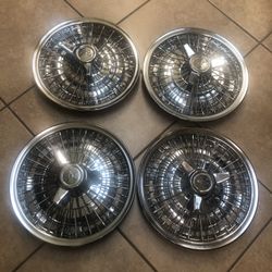 63-68 Impala Spoke Caps Chevy 