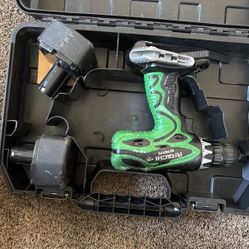 Hitachi Drill With 2 Batteries