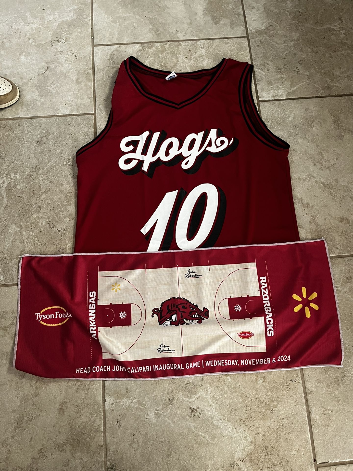 One Size Razorbacks Basketball Jersey