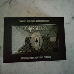 ChargeCard Credit Card Size Portable Charger For Android & Apple Phones