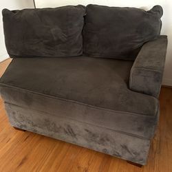 Grey Arm RAF Cuddler Couch Sofa