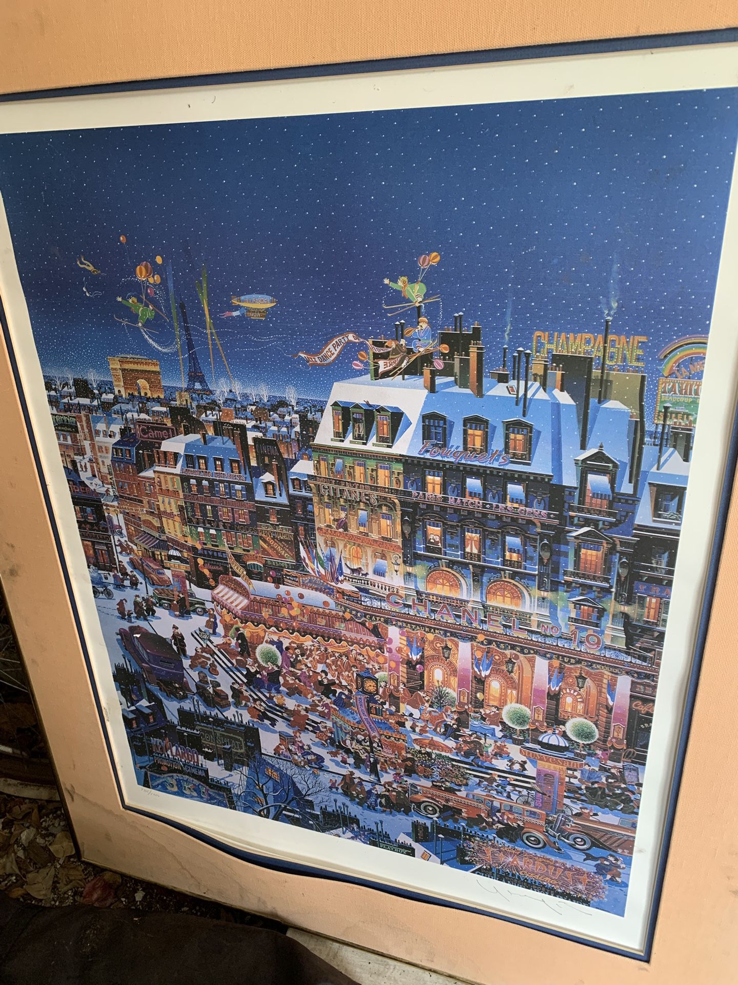 Hiro Yamagata       "City Lights"       Serigraph on Paper   BA