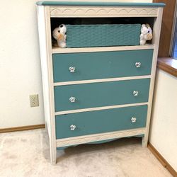 Blue And White Dresser