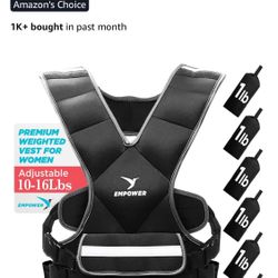 EMPOWER new adjustable weighted walking vest for women
