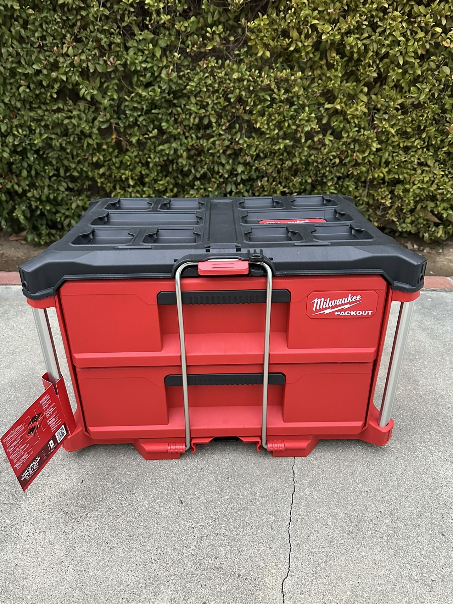 NEW Milwaukee PACKOUT 22 in. 2-Drawer Tool Box with Metal Reinforced Corners