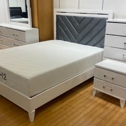Summer sale event. Colby White bedroom set now $799. Easy finance option. Same day delivery.