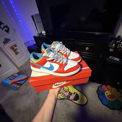 Fruity Pebble Dunks Size 10.5