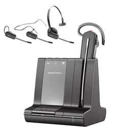 NEW IN BOX Poly Savi 8240 Office Convertible Wireless DECT/Bluetooth Headset — 3-Way Connectivity