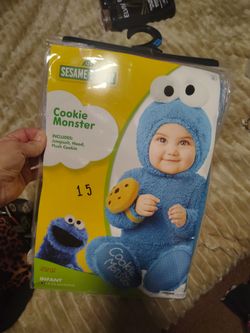 cookie monster costume sz. 18 to 24 months