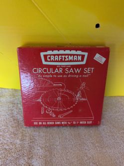Craftsman circular saw SET.