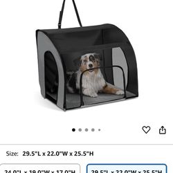 Enclosed large dog travel carrier 