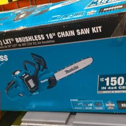 Makita 18V X2 (36-Volt) LXT Lithium-Ion Brushless 16" Chainsaw.  Tool-Only 