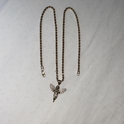10k Rope Chain With 14k Pendant 