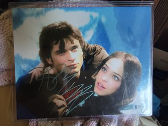 Tom Welling Signed Smallville Photo 8X10 Superman Clark Kent Lana Lang Beckett Coa