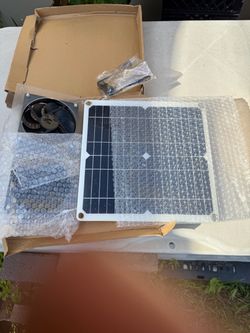 Solar powered fan