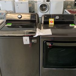 LG WASHER AND ELECTRIC DRYER SET