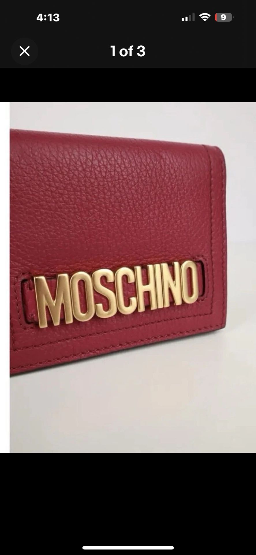 Moschino Women’s Leather Wallet . New With Box