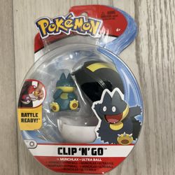 New Munchlax Ultra Ball Pokemon Battle Figure Pack. Clip N Go. Fast Shipping