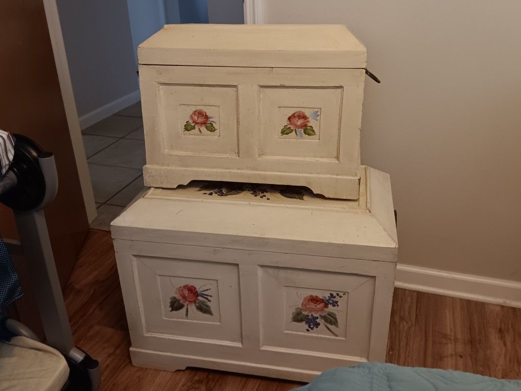 Wood Storage Boxes