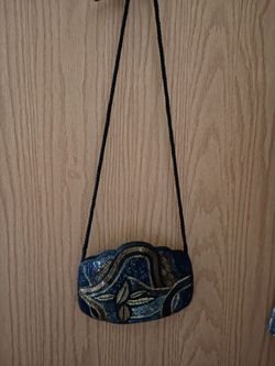 Black Beaded Bag