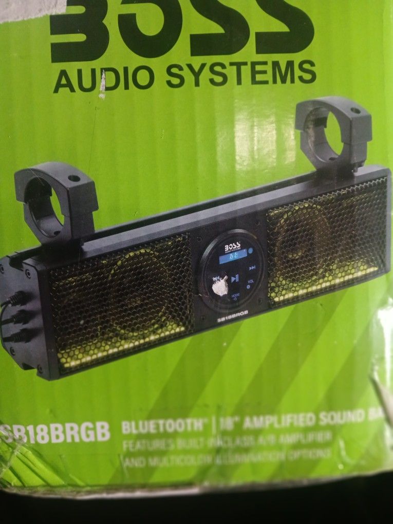 18" amplified Bluetooth sound bar