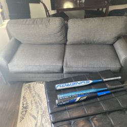Grey Loveseat Couch 
