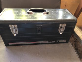 Vintage Craftsman tool box w/tray 20”