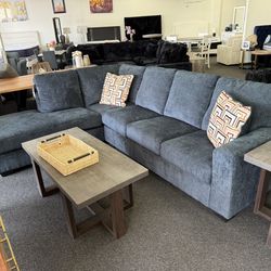 Ashley blue sectional