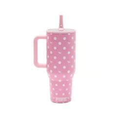 Victoria's Secret PINK x HydroJug 40oz Traveler Water Bottle Pink Dot/Dog NEW
