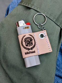 Customizable Lighter Sleeve (Leather)