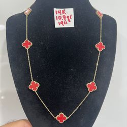 14K Solid Gold Chain  10.7Gr 19 Inches Long 