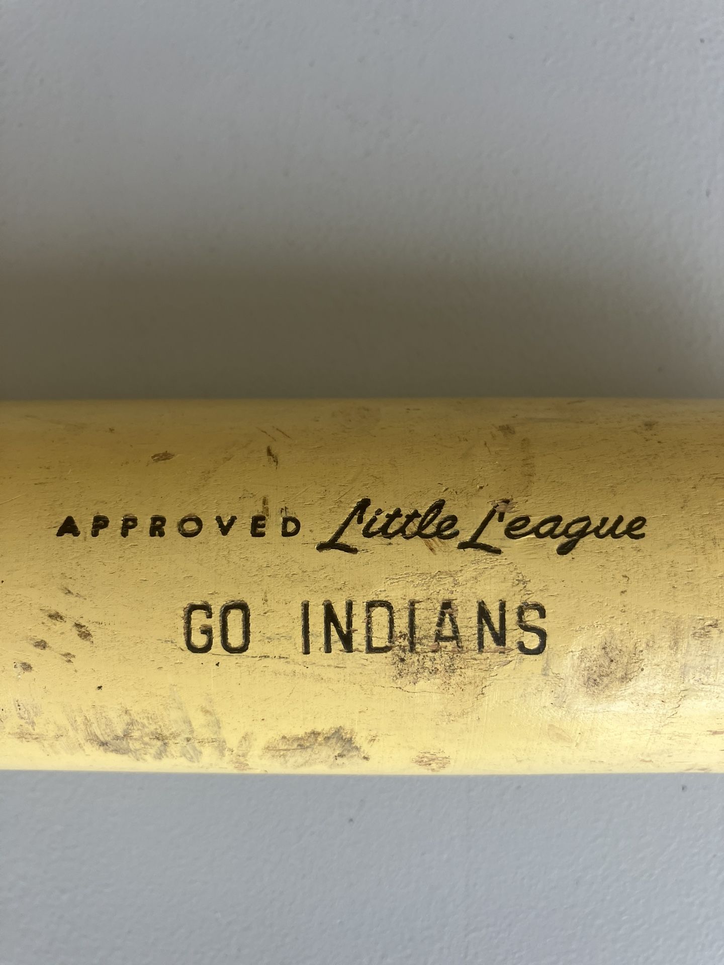 ATTENTION INDIANS FANS—Souvenir Baseball Bat