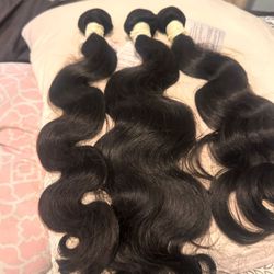 3 Paquete De Cabello 100 % Natural Size 20 
