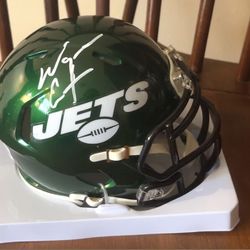 Wayne Chrebet Autographed Jets Mini Helmet
