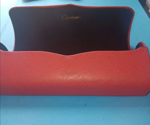 Cartier Red Eyeglasses Case