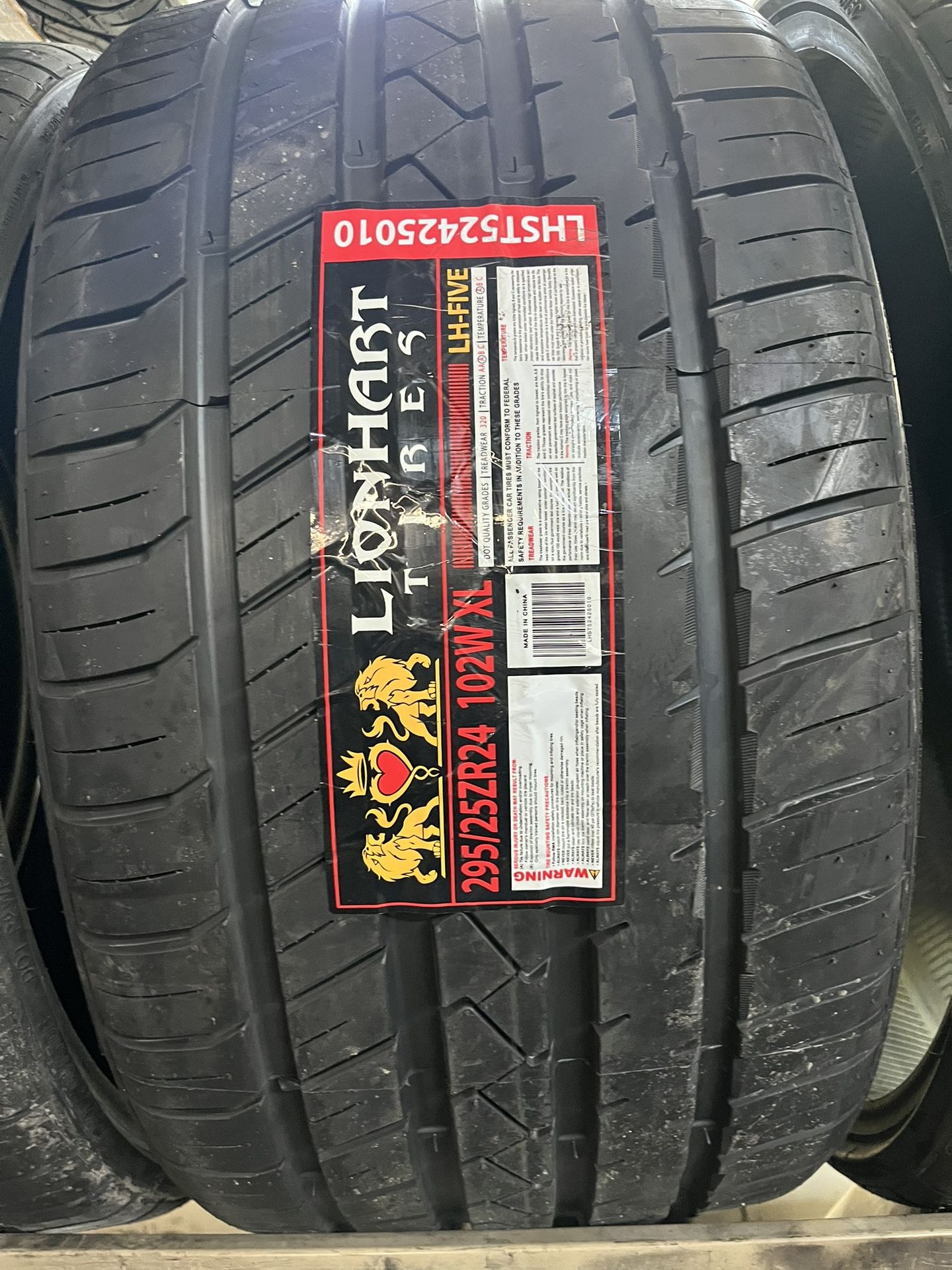 New Lionhart Tires 295/25r24