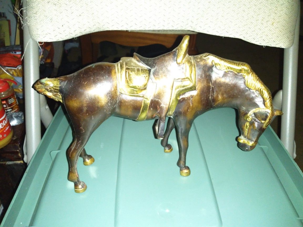 For Sale Brass Small Horse Statue