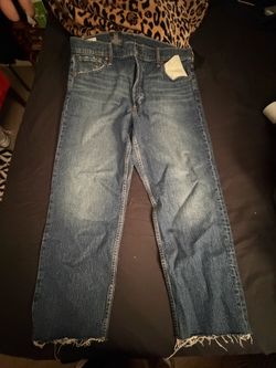Gap Medium Wash Jeans with Raw Hem
