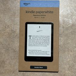 Amazon Kindle Paperwhite 12th Gen 32GB Signature Edition Metallic Black New