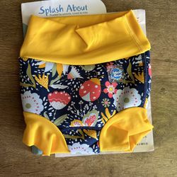 Splash About Baby Happy Nappy Duo Swim, Garden Delight, 0-3 Months - New
