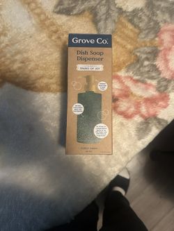 Limited Edition Grove Co. Dish Soap Dispenser, Sparks of Joy. Green