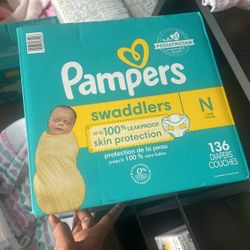 Brand New 136 Count Newborn Diapers 