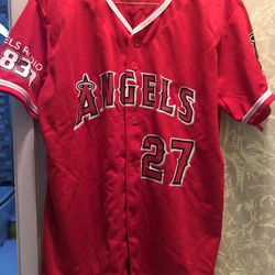 Mike Trout Los Angeles button down